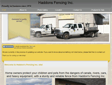 Tablet Screenshot of haddonsfence.com